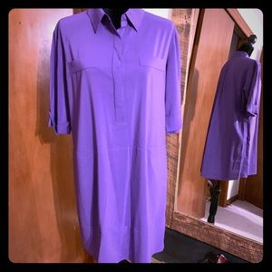 Purple Shirt Dress by Alex&Alex
